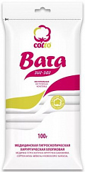 Вата хирург. н/стер. 100г (зиг-заг)