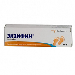 Экзифин туба(крем д/наружн. прим.) 1% 10г №1
