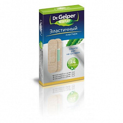Лейкопластырь DR GELPER ALOEPLAST эластичный №24