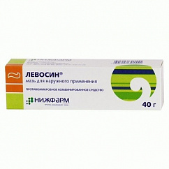 Левосин туба(мазь д/наружн. прим.) 40г №1