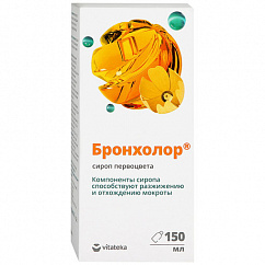 ВИТАТЕКА Бронхолор Сироп первоцвета фл.(сироп) 150мл