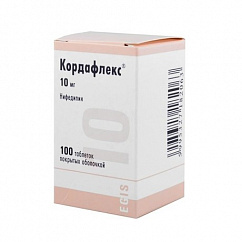 Кордафлекс таб. п/пл. об. 10мг №100