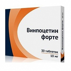 Винпоцетин форте таб. 10мг №30