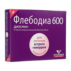 Флебодиа 600 таб. п/пл.об. 600мг №18