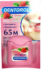Зубная нить DENTOROL 65м клубника
