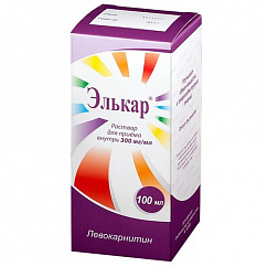 Элькар фл.(р-р д/приема внутрь) 300мг/мл 100мл