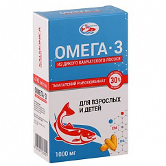 SALMONIСA Омега-3 из дикого камчатского лосося капс. 1000мг №42