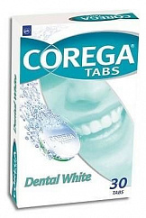 Корега Dental White таб. №30 д/отбеливания зубн. протезов