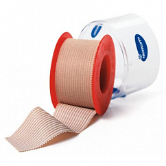 Лейкопластырь OMNIPLAST катуш. текст. ткани цв. кожи 2,5см х 5м