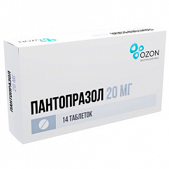 Пантопразол таб. кишечнораств. п/об. 20мг №14