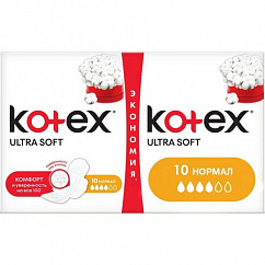 Прокладки гигиенические KOTEX Ultra Soft Normal №20