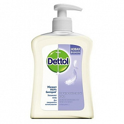 Деттол (Dettol) мыло д/рук антибактериальное жидк. с глицерином д/чувств. кожи 250мл (дозатор)
